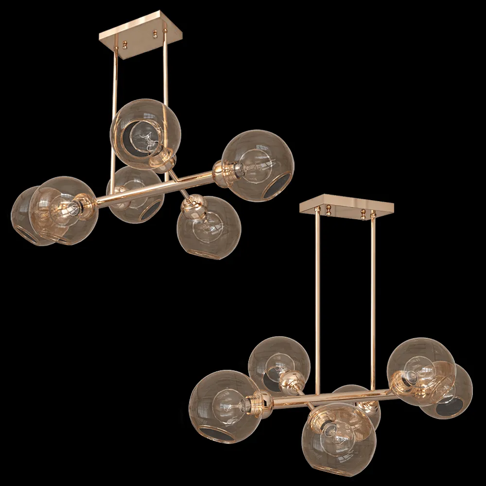 FAVOURITE – Chandelier Bolillas 1840-6P 3ds Max