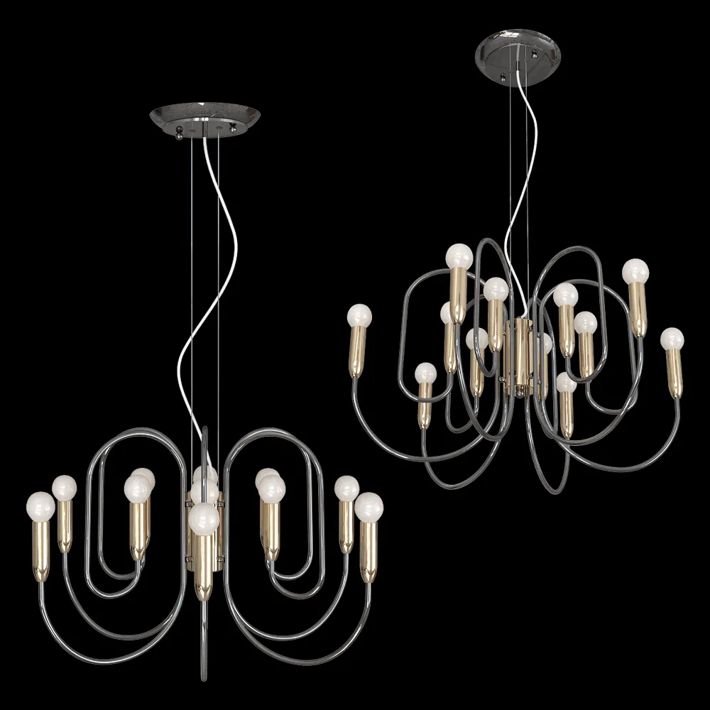 FAVOURITE – Chandelier Drolling 1676-12P 3ds Max