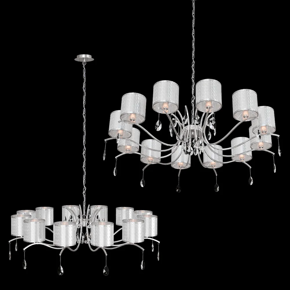 FAVOURITE – Chandelier Low 2866-12P 3ds Max