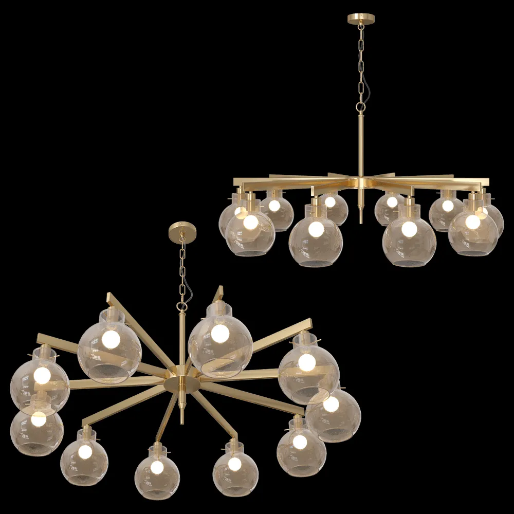 FAVOURITE – Chandelier Palear 2775-10P 3ds Max
