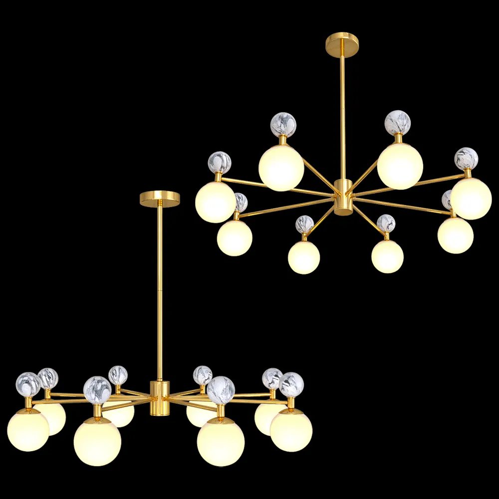 FAVOURITE – Chandelier Sangamarmer 3010-8P 3ds Max