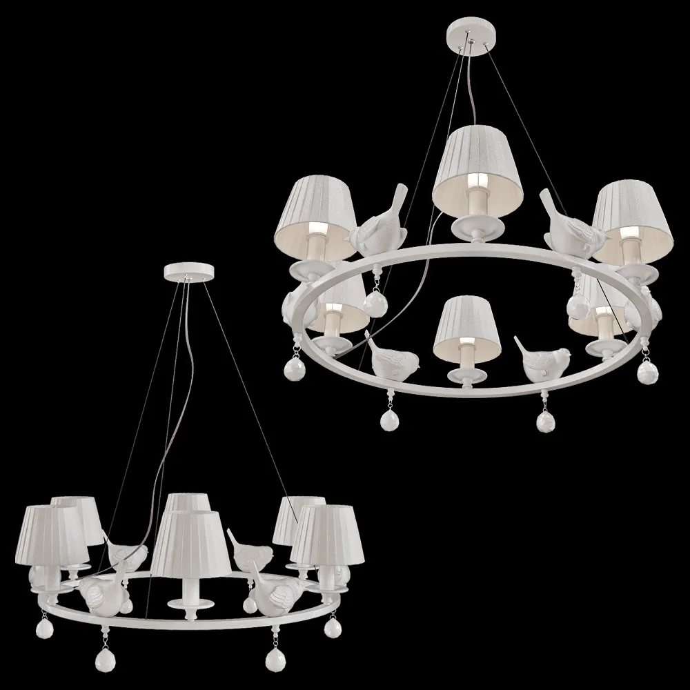 FAVOURITE – Chandelier Vogel 1705-6P 3ds Max