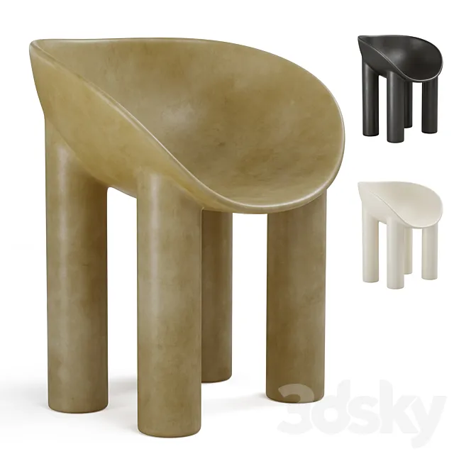 Faye Toogood Roly Poly Dining Chair 3ds Max