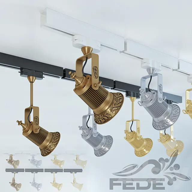 Fede _ Vienna Par 30 Led Tracking system 3ds Max