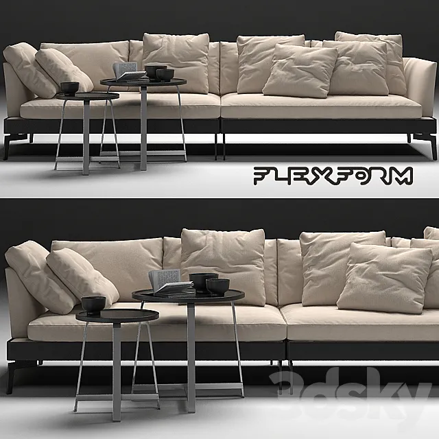 Feel Good Sofa Flexform 3ds Max