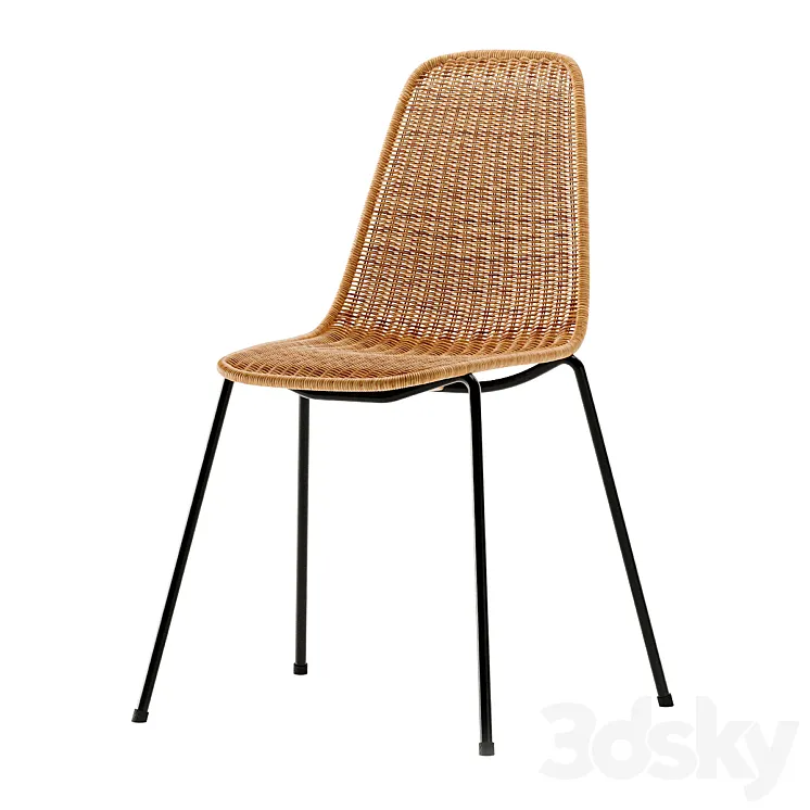 Feelgood Designs basket \/ rattan chair by Gian Franco Legler \/ Rattan chair 3DS Max Model