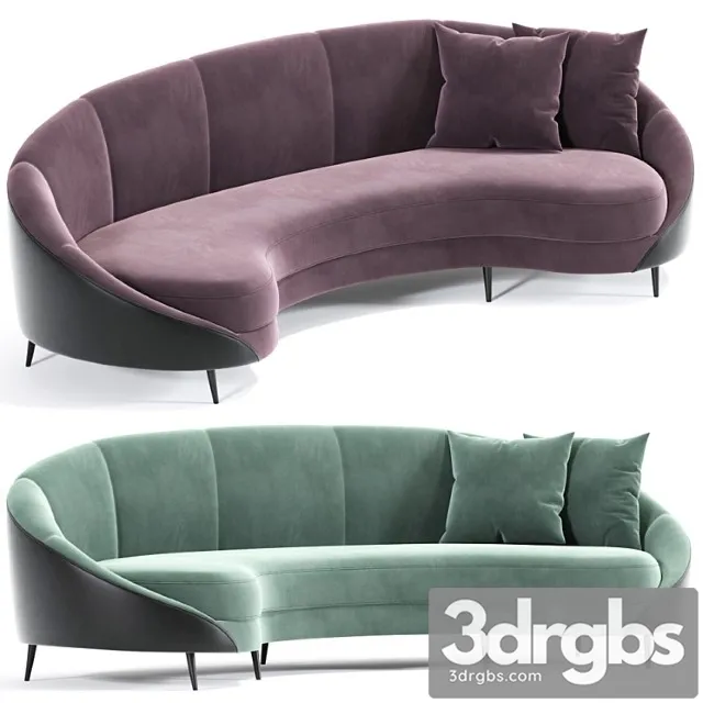 Feet Curved Sofa Beverly 3dsmax Download