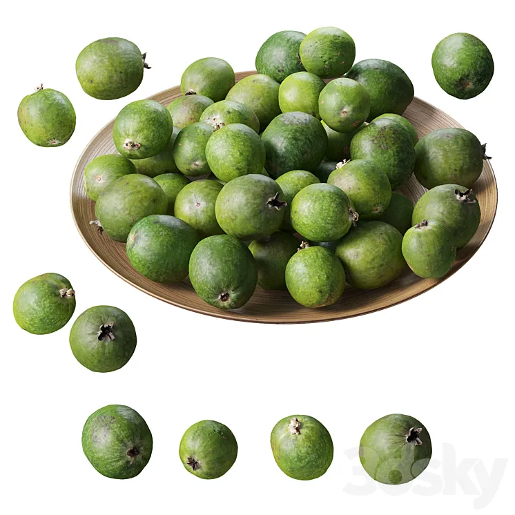 Feijoa on a platter 3DS Max