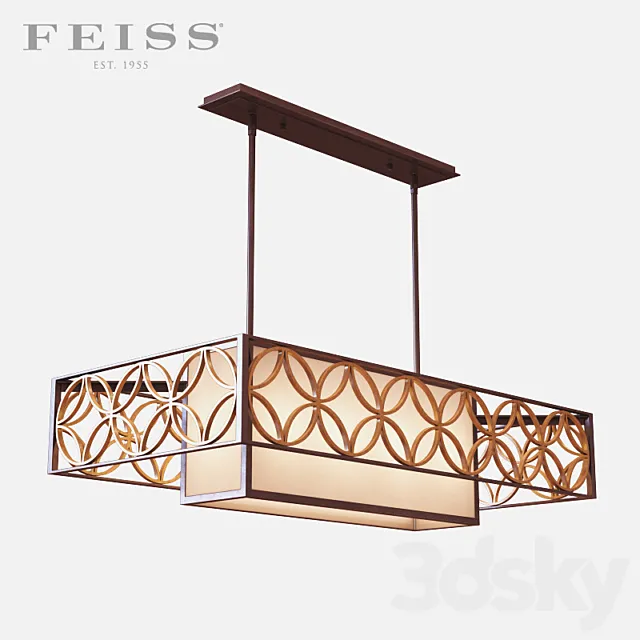 Feiss – Remy 4 Light Island Chandelier 3ds Max