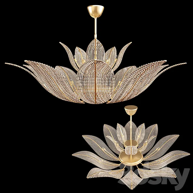 felce profili chandelier 3ds Max