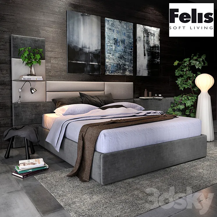 Felis Sommy bed 3DS Max