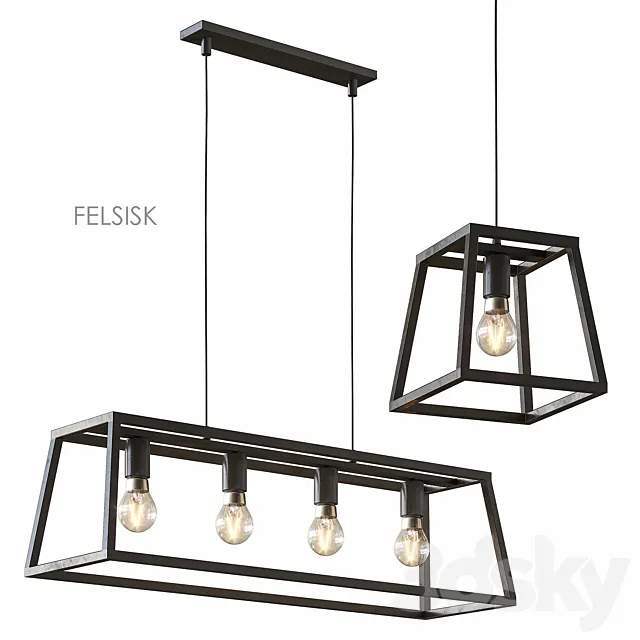 FELSISK IKEA Hanging lamp 3DS Max Model