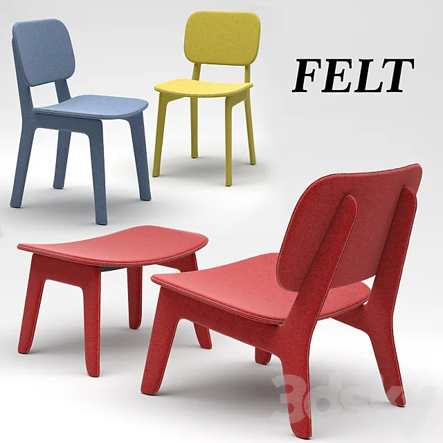 Felt: ligne-roset 3DS Max Model