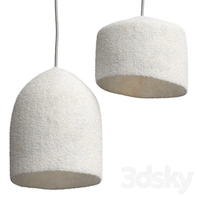 Felt pendant lights 1 3ds Max