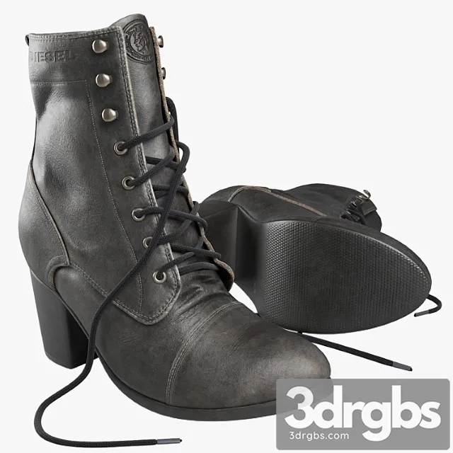 Female boots diesel 3dsmax Download