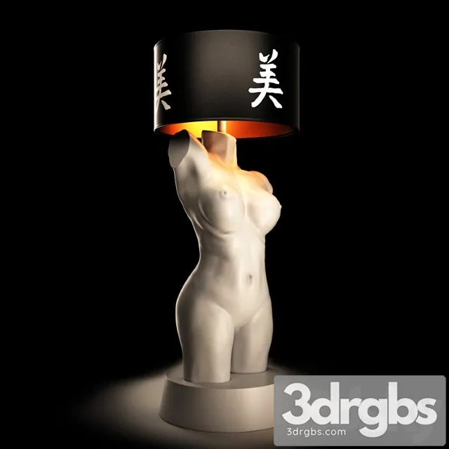 Female torso lamp