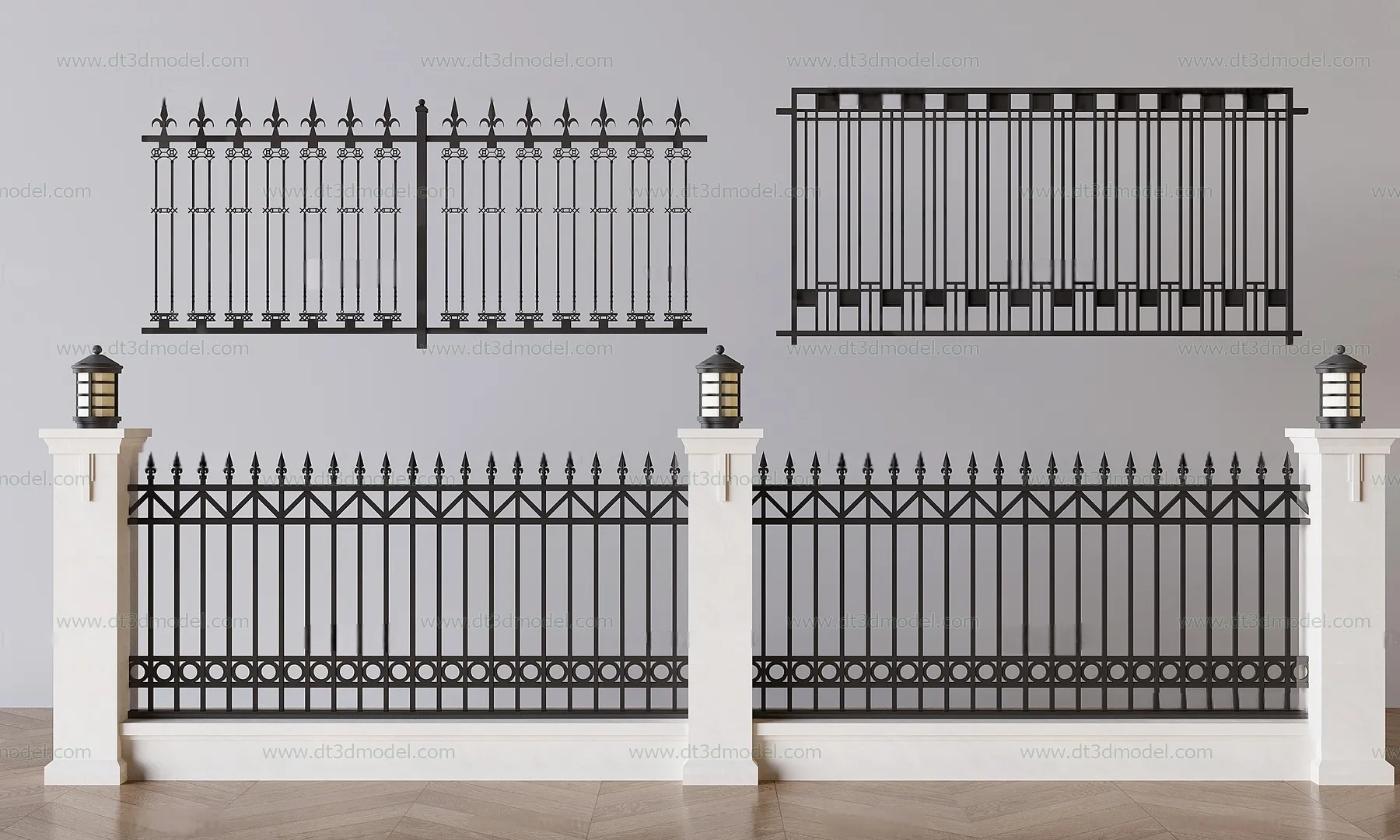 Fence 3D Models for Free Download – Architecture Fence – 068 – VRAY Render
