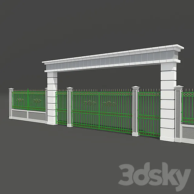 Fence arch 3DSMax File