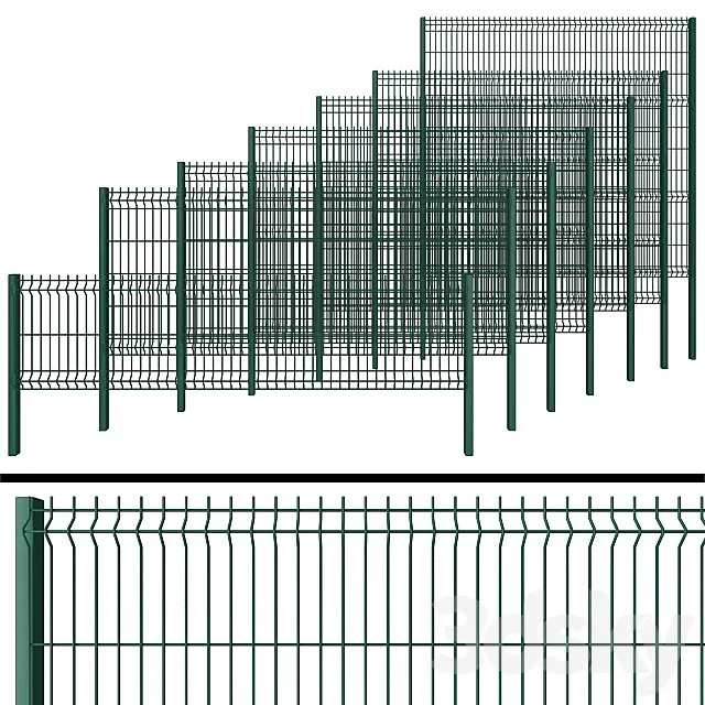 Fence for gates and gates 3DSMax File