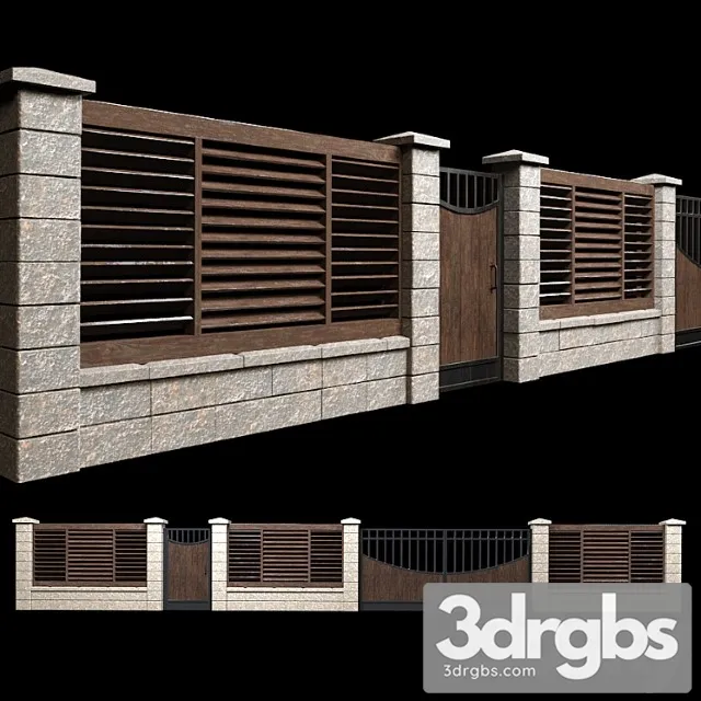 Fence With Gate And Wicket 2 3dsmax Download