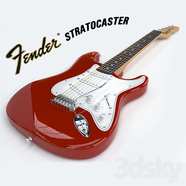 Fender Stratocaster Guitar 3DSMax File