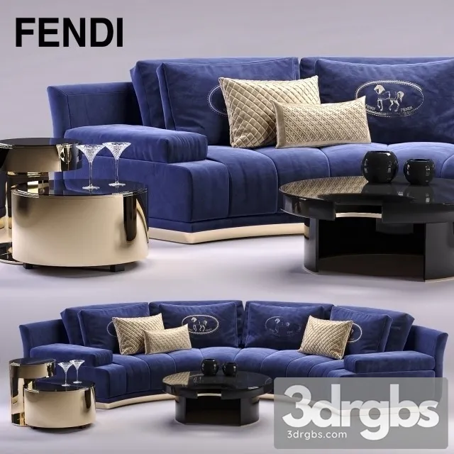 Fendi Artu Sofa 01 3dsmax Download
