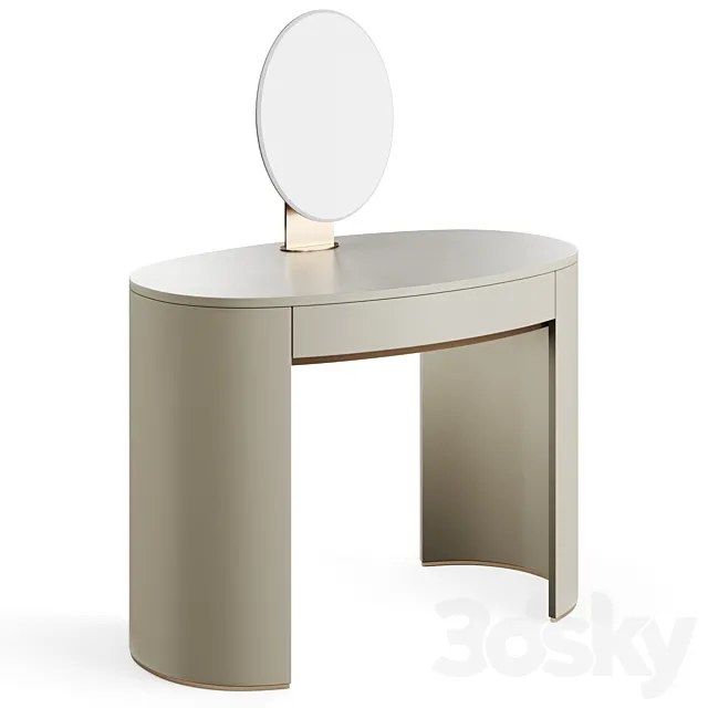 Fendi Asja Lady Desk With Mirror 3ds Max