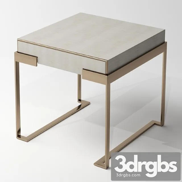 Fendi aura bedside table (stone fiddleback sycamore)