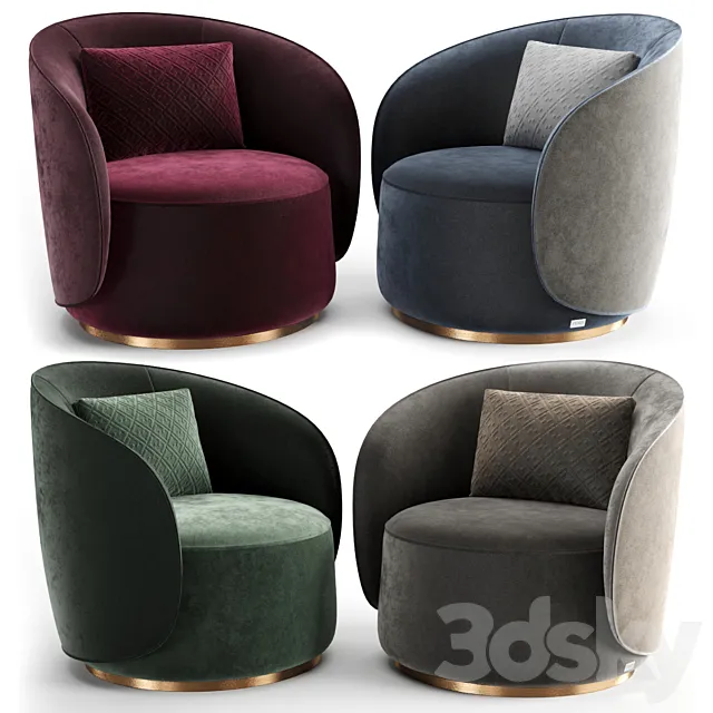 Fendi Casa Anabelle Armchair 3ds Max