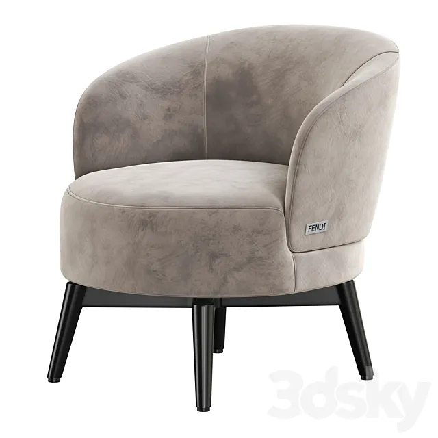 Fendi Casa Armchair 3DS Max Model