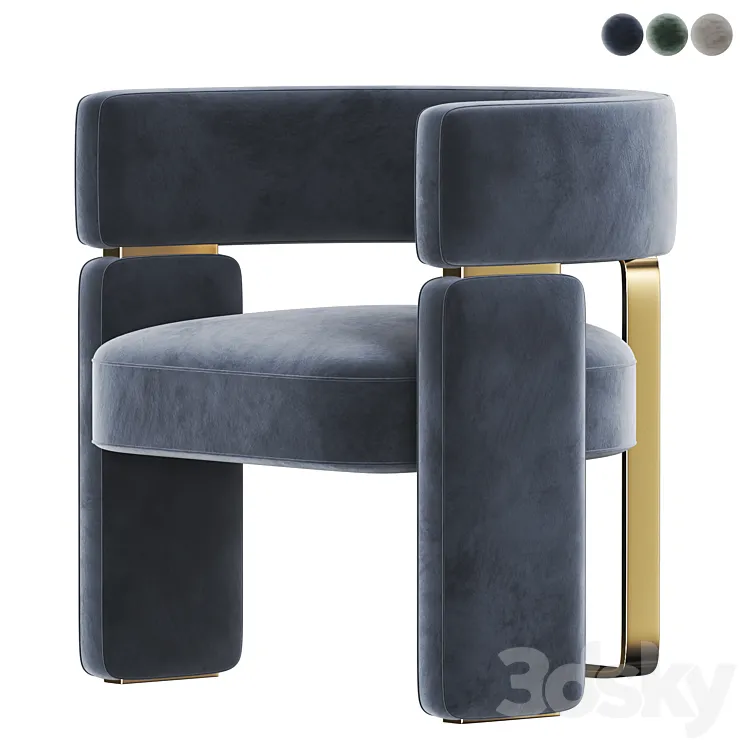 FENDI CASA chairs 3DS Max