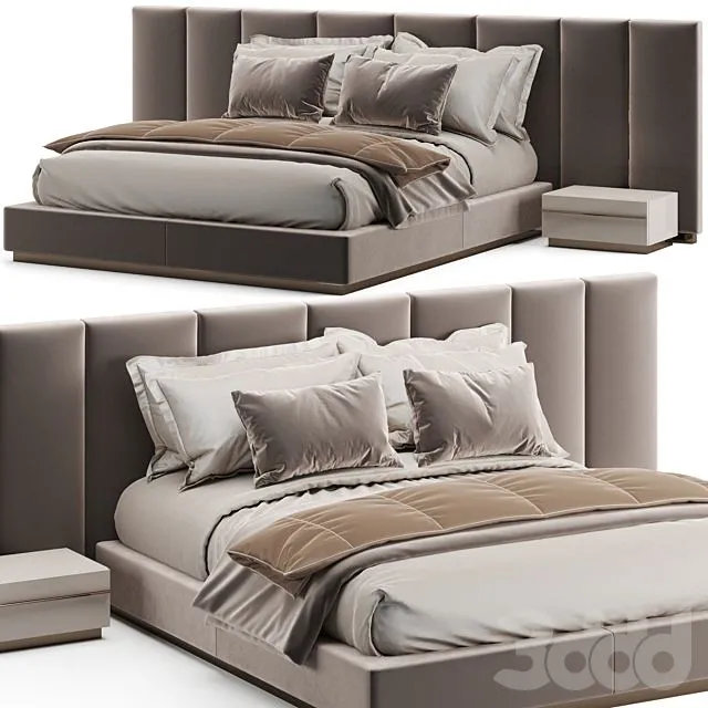 Fendi Casa Delano Bed 3dsMax Model