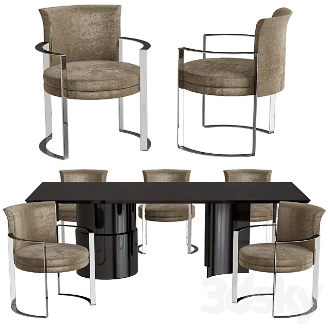 Fendi Casa Dining Table 3ds Max