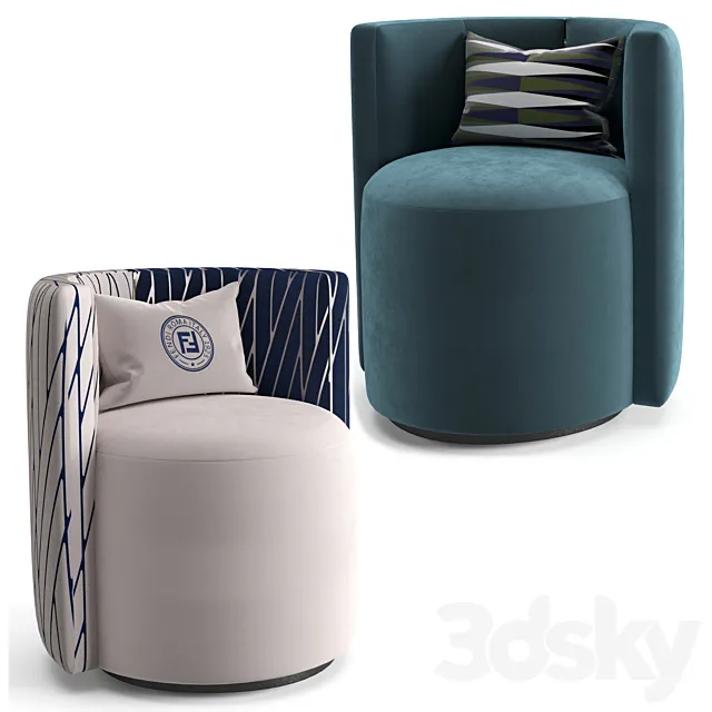 Fendi Casa LouLou armchair 3DSMax File