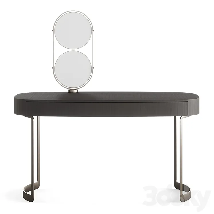 FENDI CASA MOONLIGHT LADY DESK (Charcoal Fiddleback Sycamore) 3DS Max