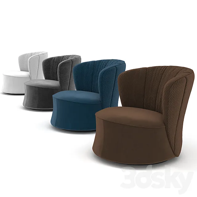 Fendi Casa Tait Armchair 3ds Max