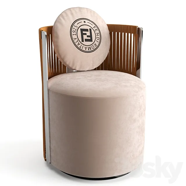 Fendi Casa Thea armchair 3DSMax File