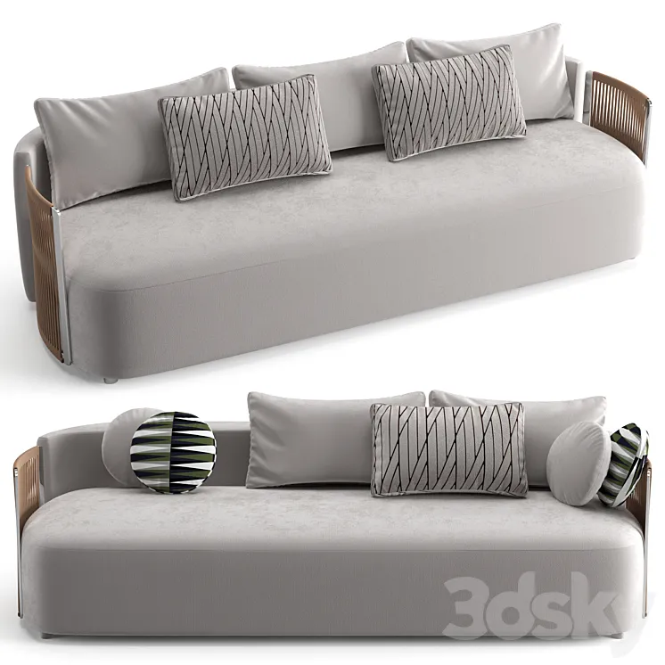Fendi Casa Thea sofa 3DS Max Model
