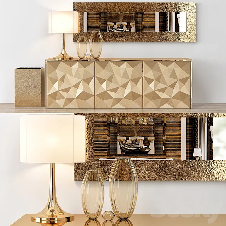 Fendi Console Table Home Collections 3DS Max
