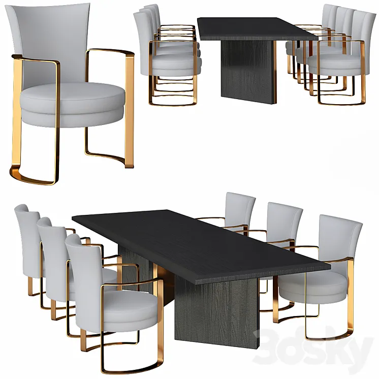 Fendi Dining Table 3DS Max