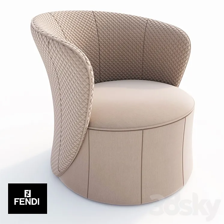 Fendi_Chair 3DS Max