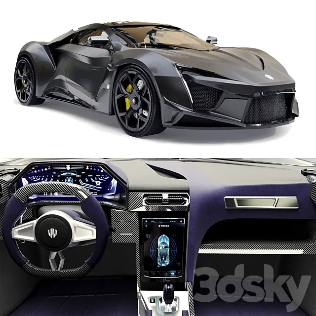 Fenyr Supersport Wmotors 3DS Max Model