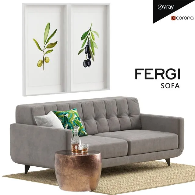 FERGI Sofa 3dsMax Model