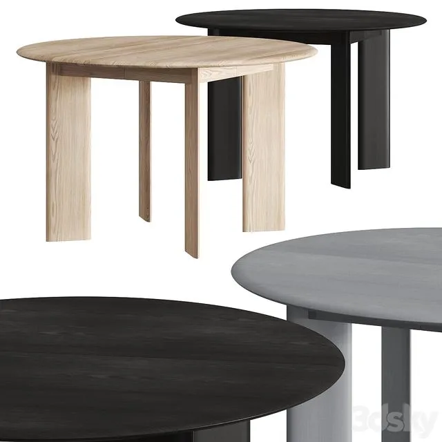 Ferm Living Bevel Round Dining Table 3dsMax Model