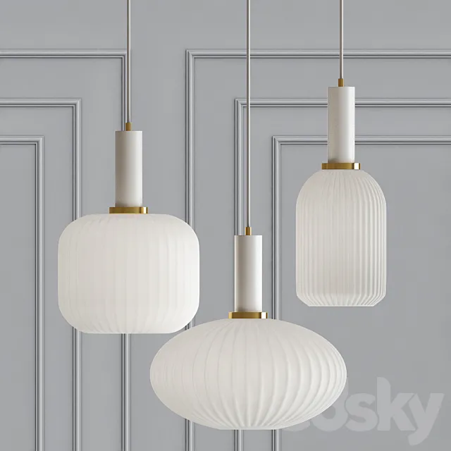 Ferm Living chinese lantern White 3DS Max Model