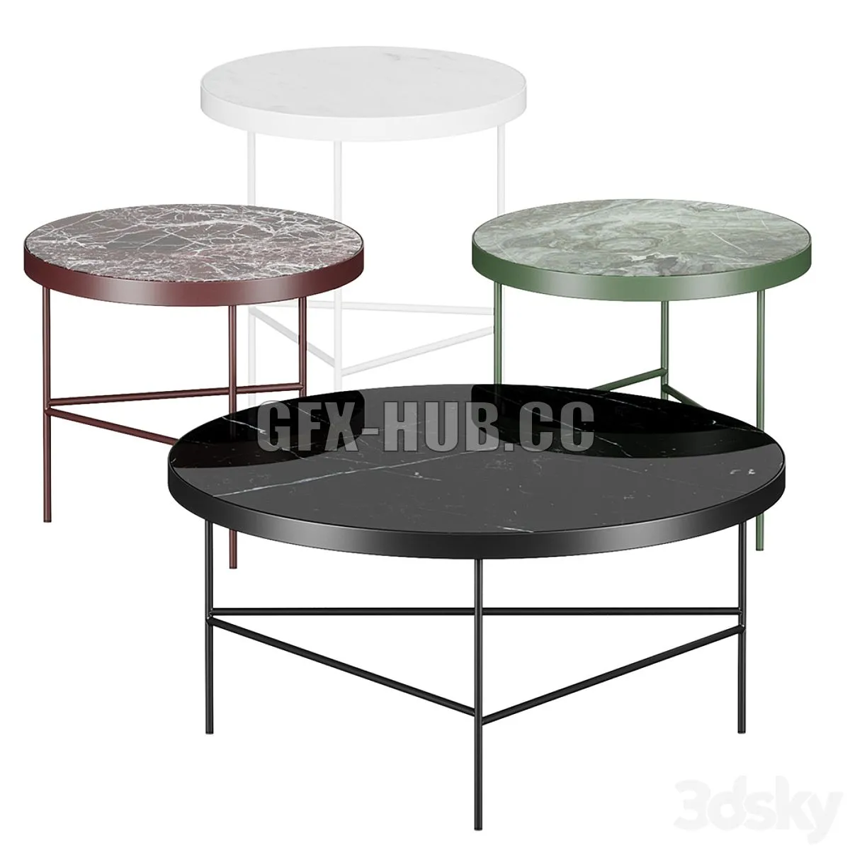 Ferm Living Marble table 3dsMax Model