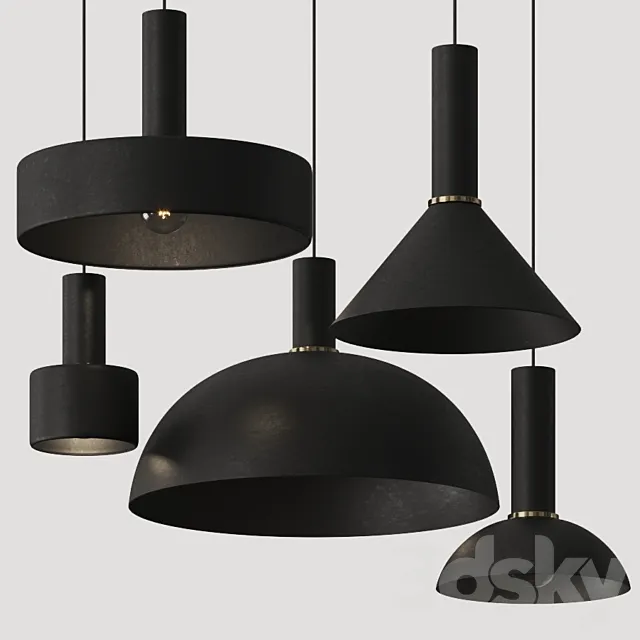 Ferm Living Socket Pendant Lamps 3ds Max