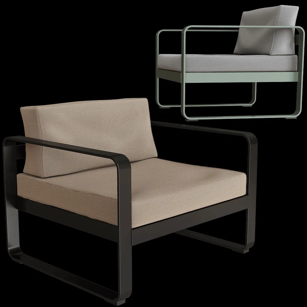 Fermob – Armchair Bellevie 3ds Max