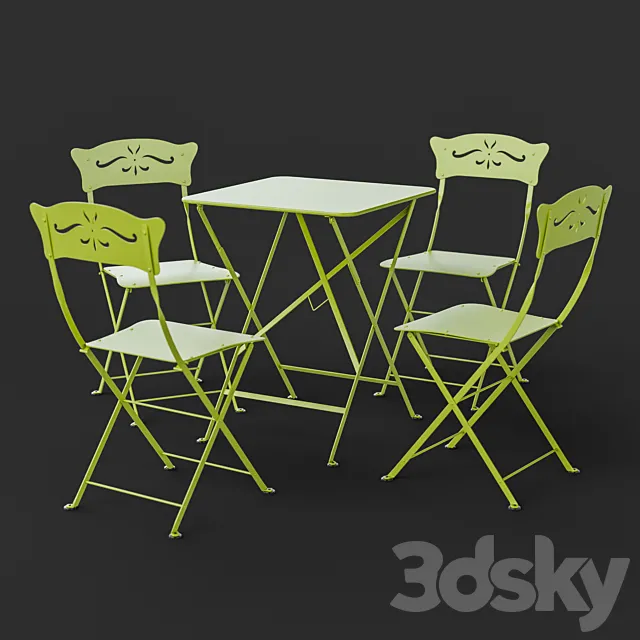 Fermob bagatelle & bistro 3ds Max