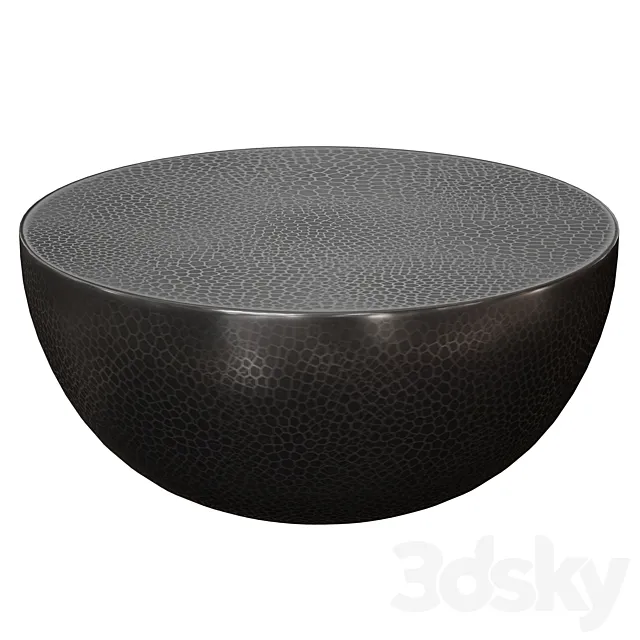 Fernando Metal Drum Coffee Table (Crate and Barrel) 3DS Max Model